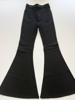 Fashion Nova Black Seam-Detail High Waist Leggings